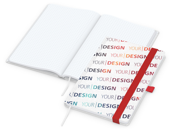 Notizbuch Match-Book Naturpapier-Hardcover individuell bedruckt