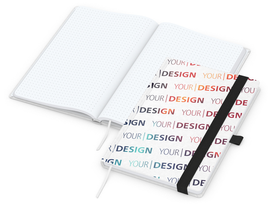 Notizbuch Match-Book Naturpapier-Hardcover individuell bedruckt