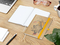 Notizbuch Match-Book Naturpapier-Hardcover individuell bedruckt