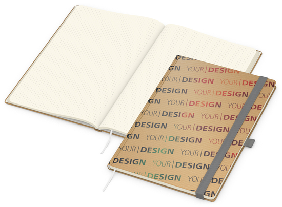 Notizbuch Match-Book Naturpapier-Hardcover individuell bedruckt