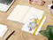 Notizbuch Match-Book Naturpapier-Hardcover individuell bedruckt