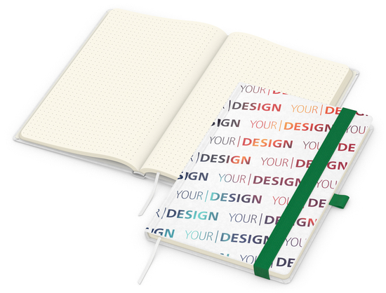 Notizbuch Match-Book Naturpapier-Hardcover individuell bedruckt