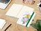 Notizbuch Match-Book Naturpapier-Hardcover individuell bedruckt