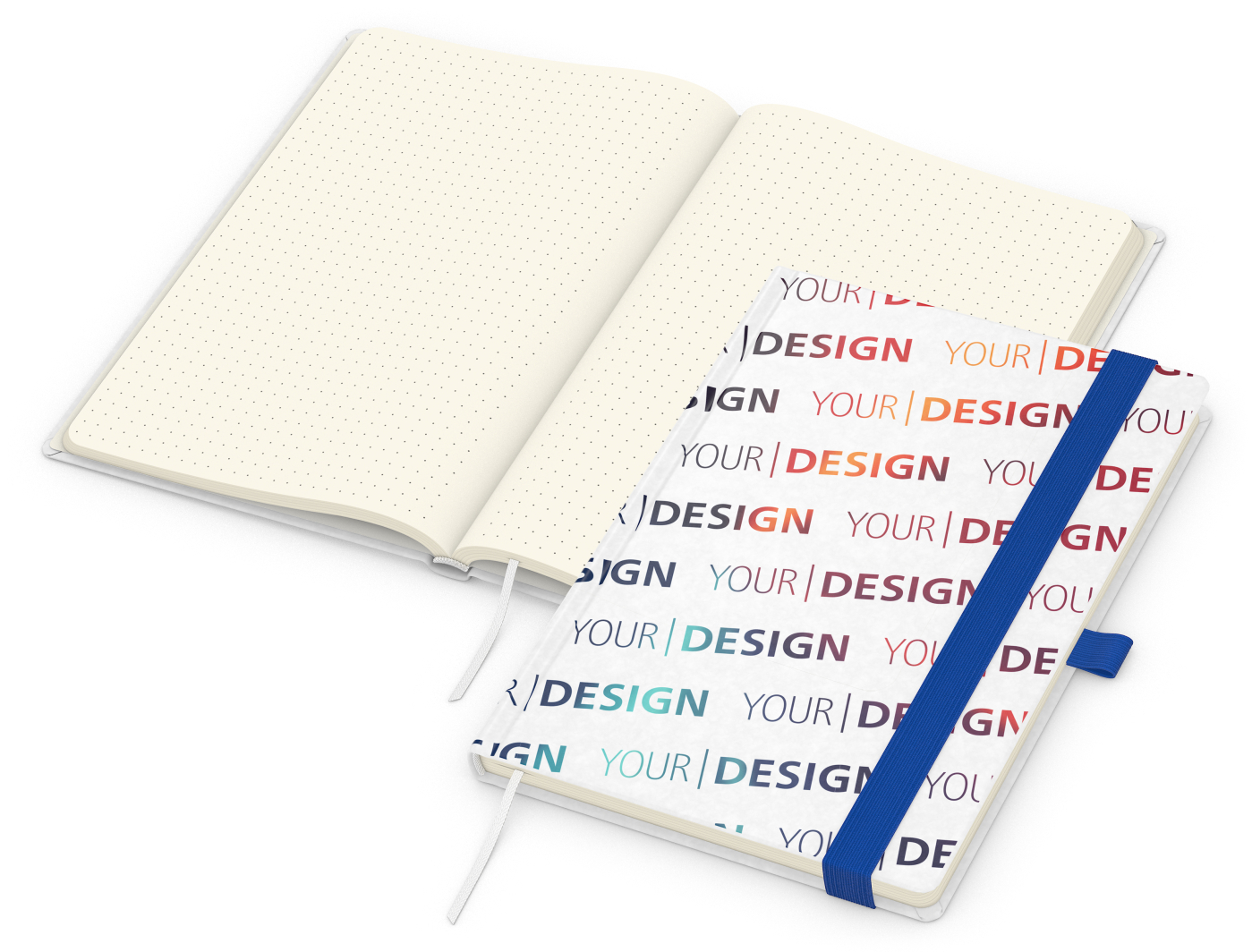 Notizbuch Match-Book Naturpapier-Hardcover individuell bedruckt