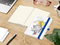 Notizbuch Match-Book Naturpapier-Hardcover individuell bedruckt