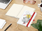 Notizbuch Match-Book Naturpapier-Hardcover individuell bedruckt