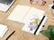Notizbuch Match-Book Naturpapier-Hardcover individuell bedruckt