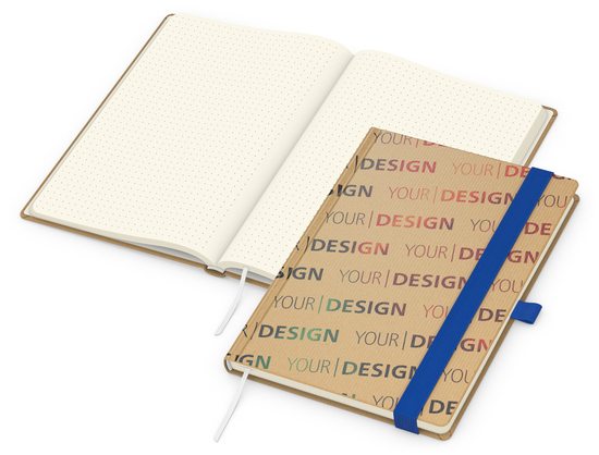 Notizbuch Match-Book Naturpapier-Hardcover individuell bedruckt