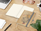 Notizbuch Match-Book Naturpapier-Hardcover individuell bedruckt