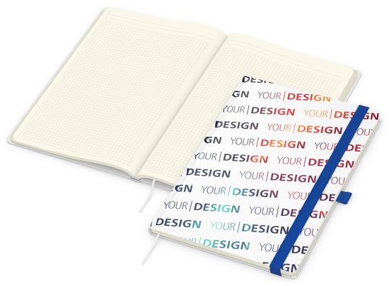 Notizbuch Match-Book Naturpapier-Hardcover individuell bedruckt