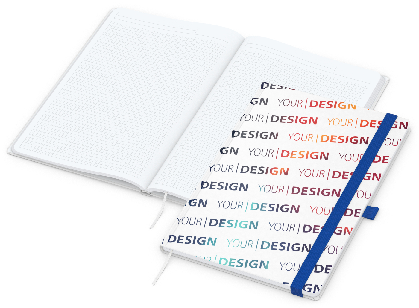 Notizbuch Match-Book Naturpapier-Hardcover individuell bedruckt