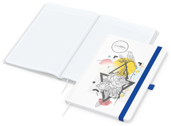 Notizbuch Match-Book Naturpapier-Hardcover individuell bedruckt