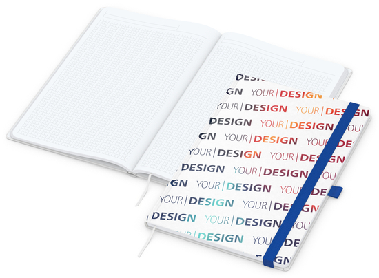 Notizbuch Match-Book Naturpapier-Hardcover individuell bedruckt