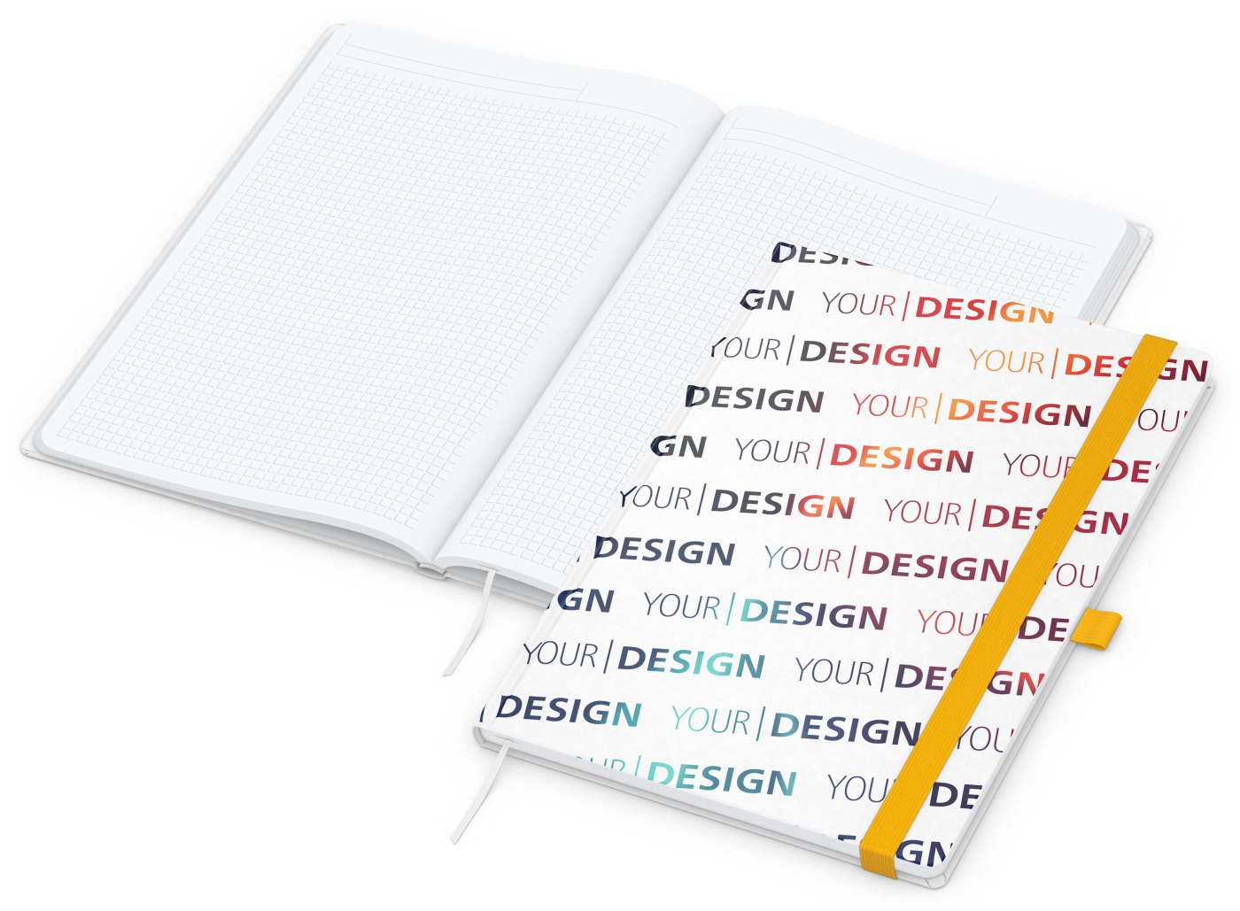 Notizbuch Match-Book Naturpapier-Hardcover individuell bedruckt