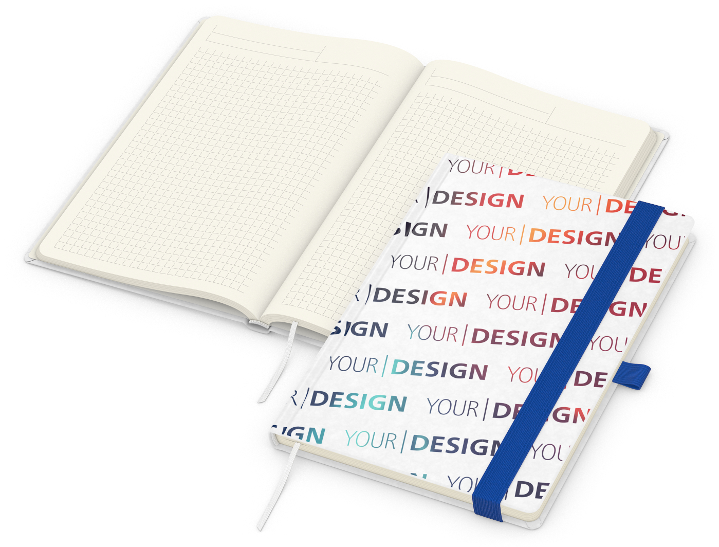 Notizbuch Match-Book Naturpapier-Hardcover individuell bedruckt