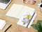 Notizbuch Match-Book Naturpapier-Hardcover individuell bedruckt