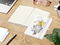Notizbuch Match-Book Naturpapier-Hardcover individuell bedruckt