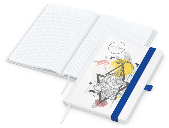 Notizbuch Match-Book Naturpapier-Hardcover individuell bedruckt