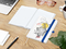 Notizbuch Match-Book Naturpapier-Hardcover individuell bedruckt