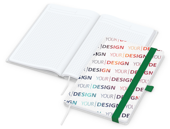 Notizbuch Match-Book Naturpapier-Hardcover individuell bedruckt