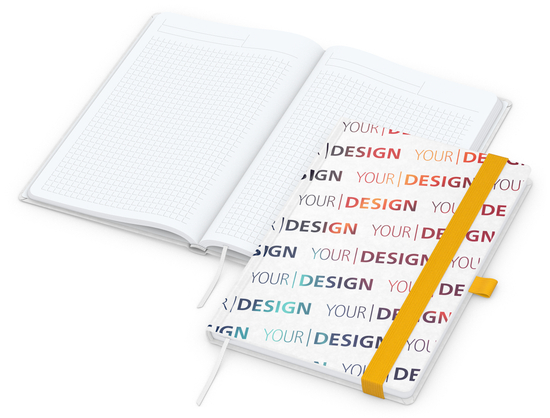 Notizbuch Match-Book Naturpapier-Hardcover individuell bedruckt