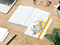 Notizbuch Match-Book Naturpapier-Hardcover individuell bedruckt