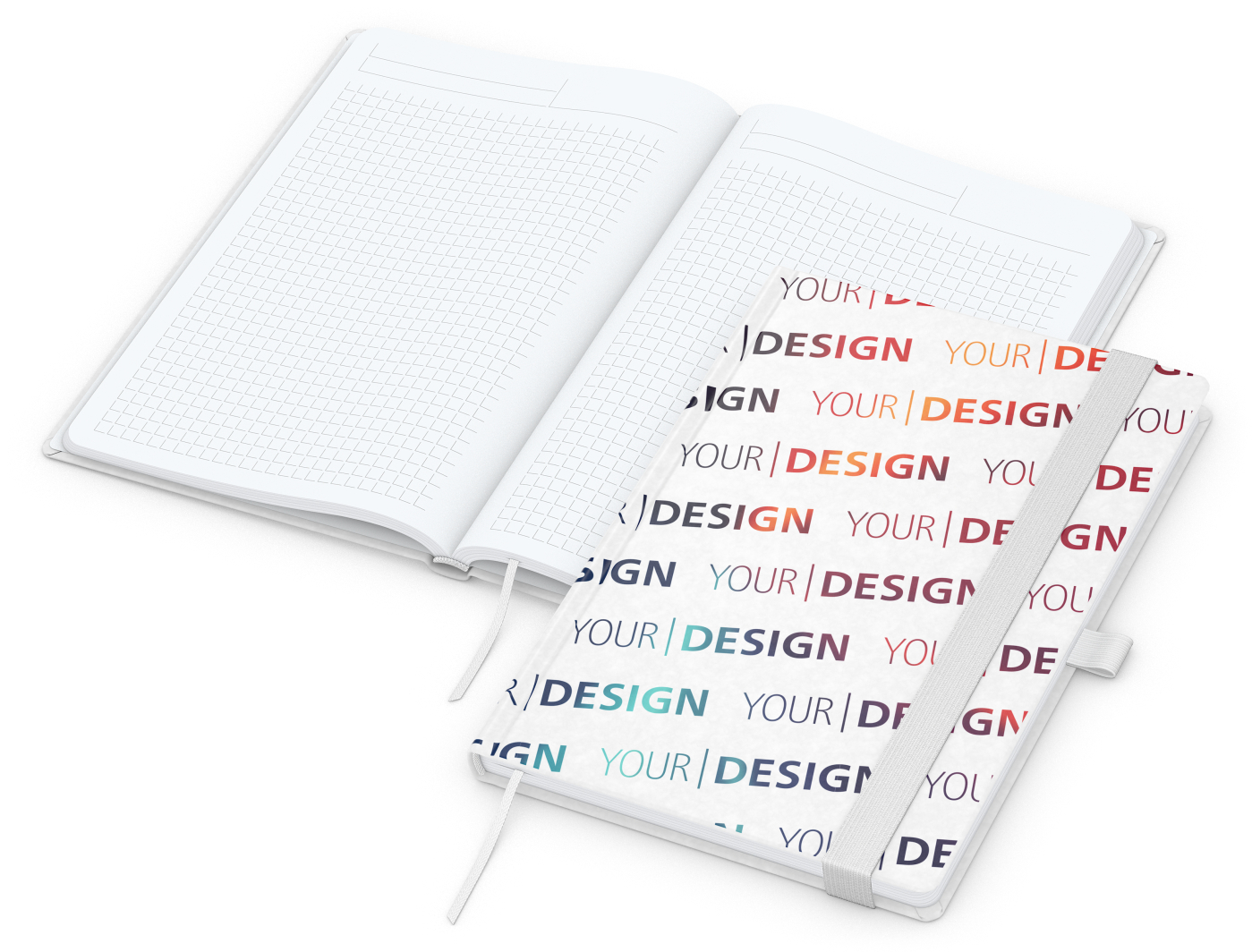 Notizbuch Match-Book Naturpapier-Hardcover individuell bedruckt
