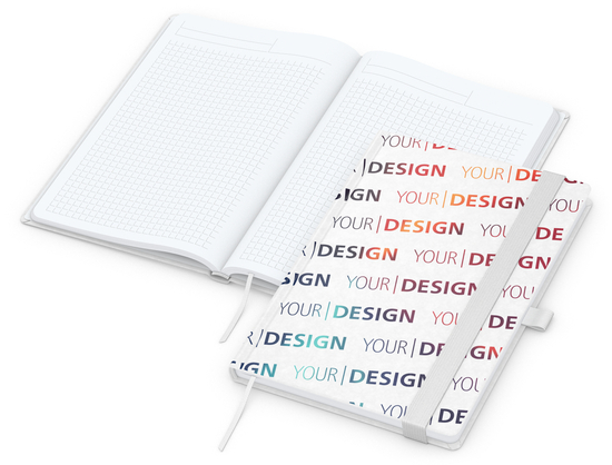 Notizbuch Match-Book Naturpapier-Hardcover individuell bedruckt
