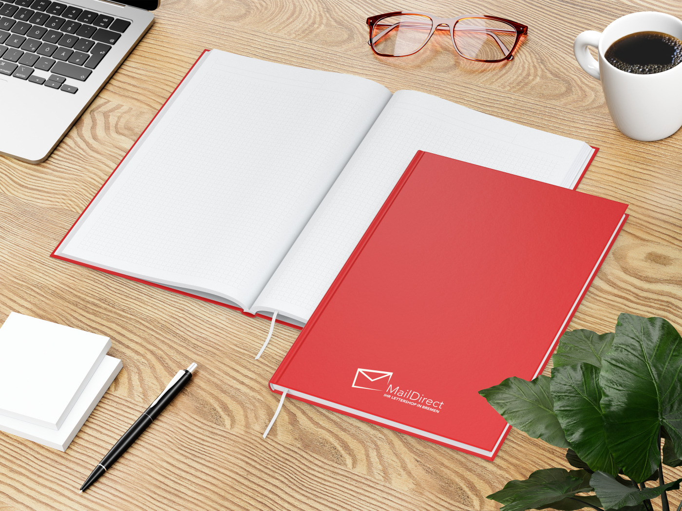 Notizbuch Note-Book EXPRESS Ecken spitz Hardcover matt-farbig