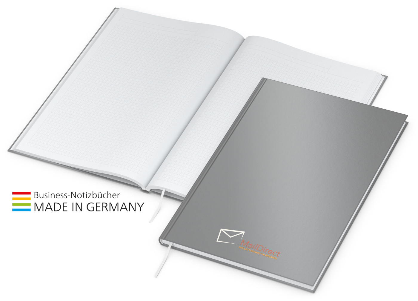 Notizbuch Note-Book EXPRESS Ecken spitz Hardcover matt-farbig