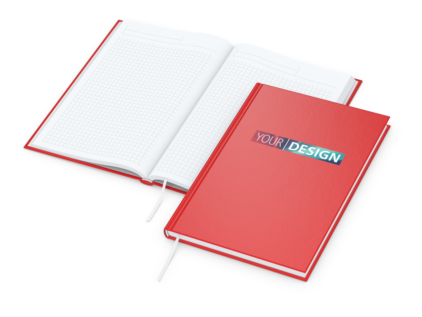 Notizbuch Note-Book EXPRESS Ecken spitz Hardcover matt-farbig