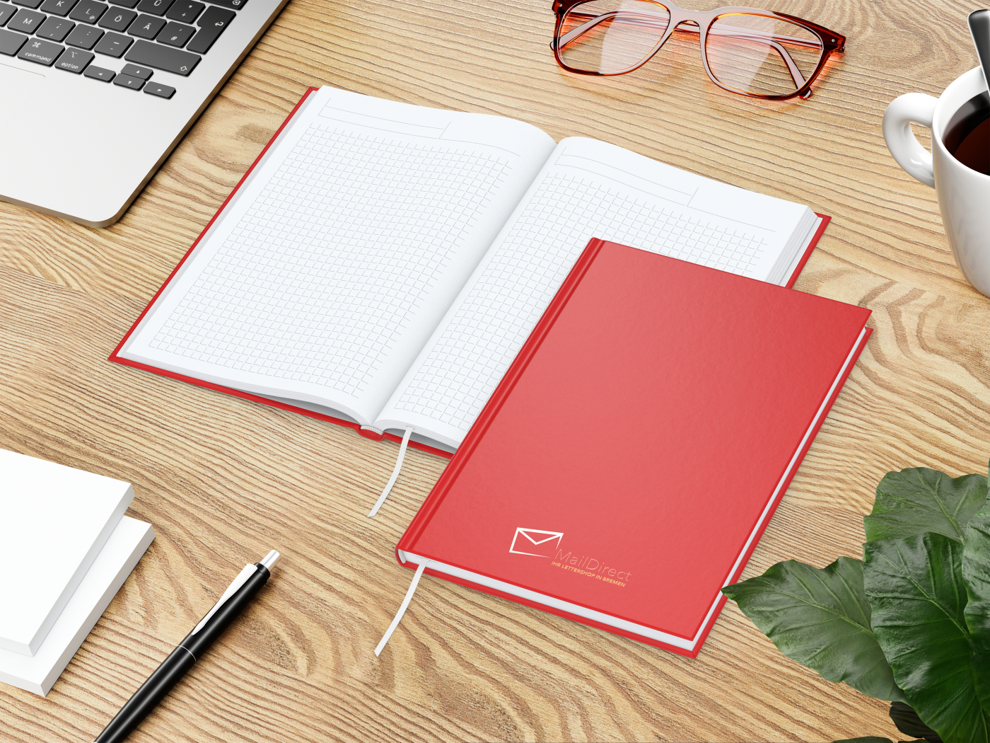 Notizbuch Note-Book EXPRESS Ecken spitz Hardcover matt-farbig
