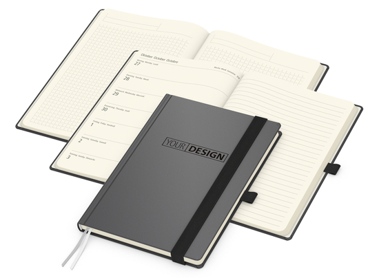 Wochenkalender links + Notizen rechts Vision-Hybrid Kunstleder-Hardcover A5