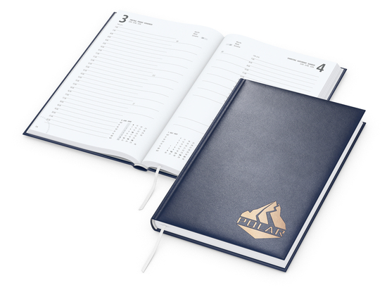 Tageskalender Advance Mo.–So. je 1 Seite Kunstleder-Hardcover