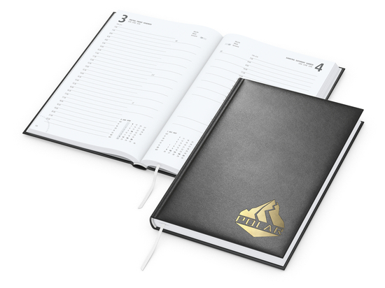 Tageskalender Advance Mo.–So. je 1 Seite Kunstleder-Hardcover