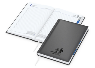 Tageskalender Manager Monatsregister Mo.–So. je 1 Seite Kunstleder-Hardcover