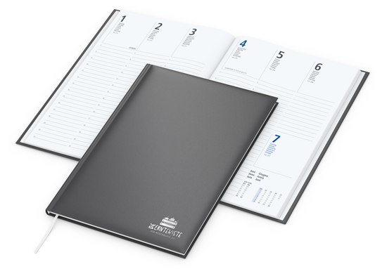 Wochenkalender Media 175 × 245 mm Kunstleder-Hardcover matt