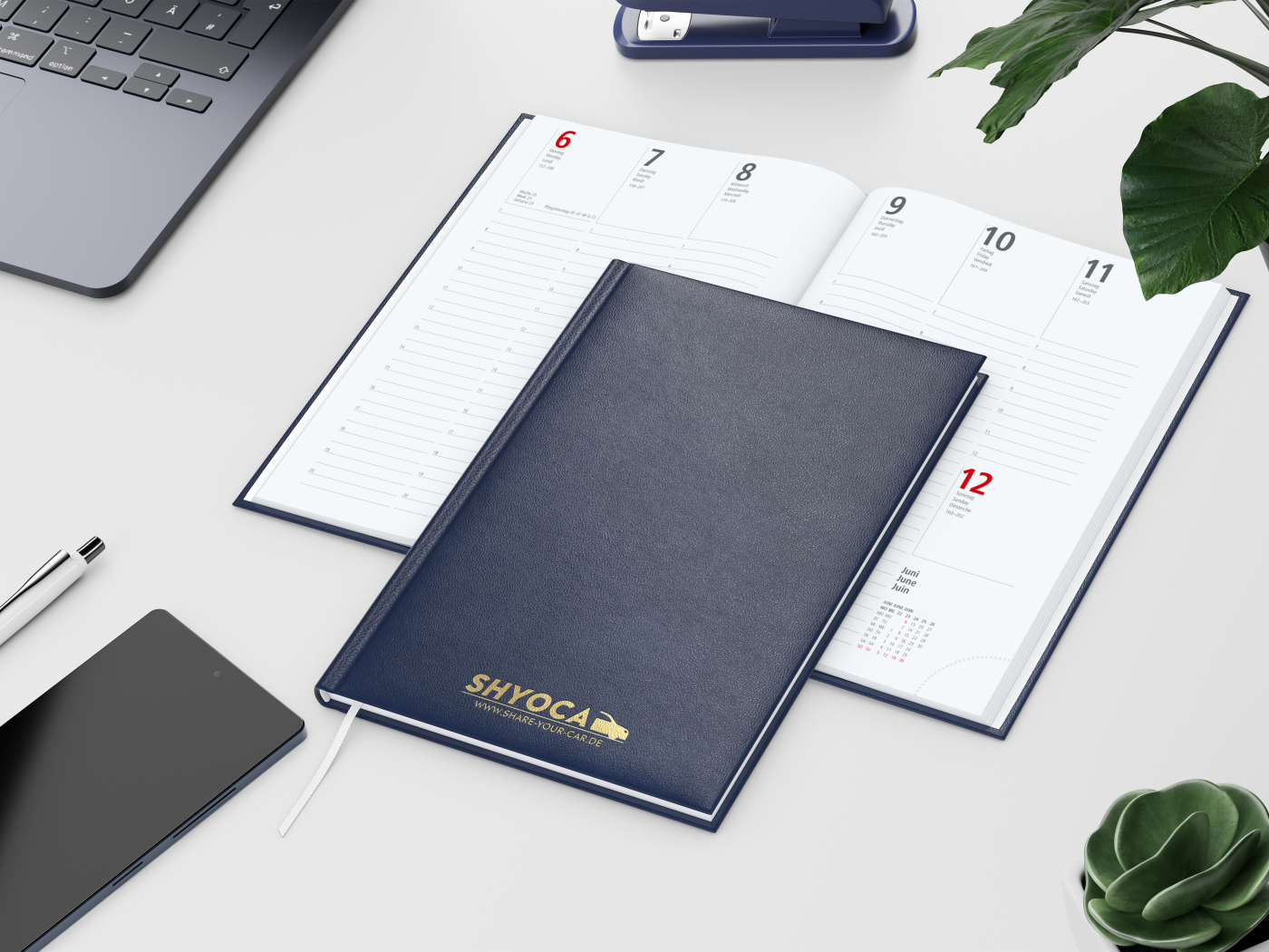 Wochenkalender Prestige A5 Kunstleder-Hardcover robust