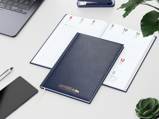 Wochenkalender Prestige A5 Kunstleder-Hardcover robust