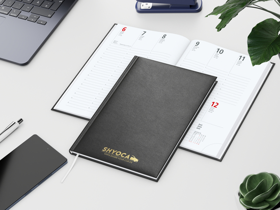 Wochenkalender Prestige A5 Kunstleder-Hardcover robust