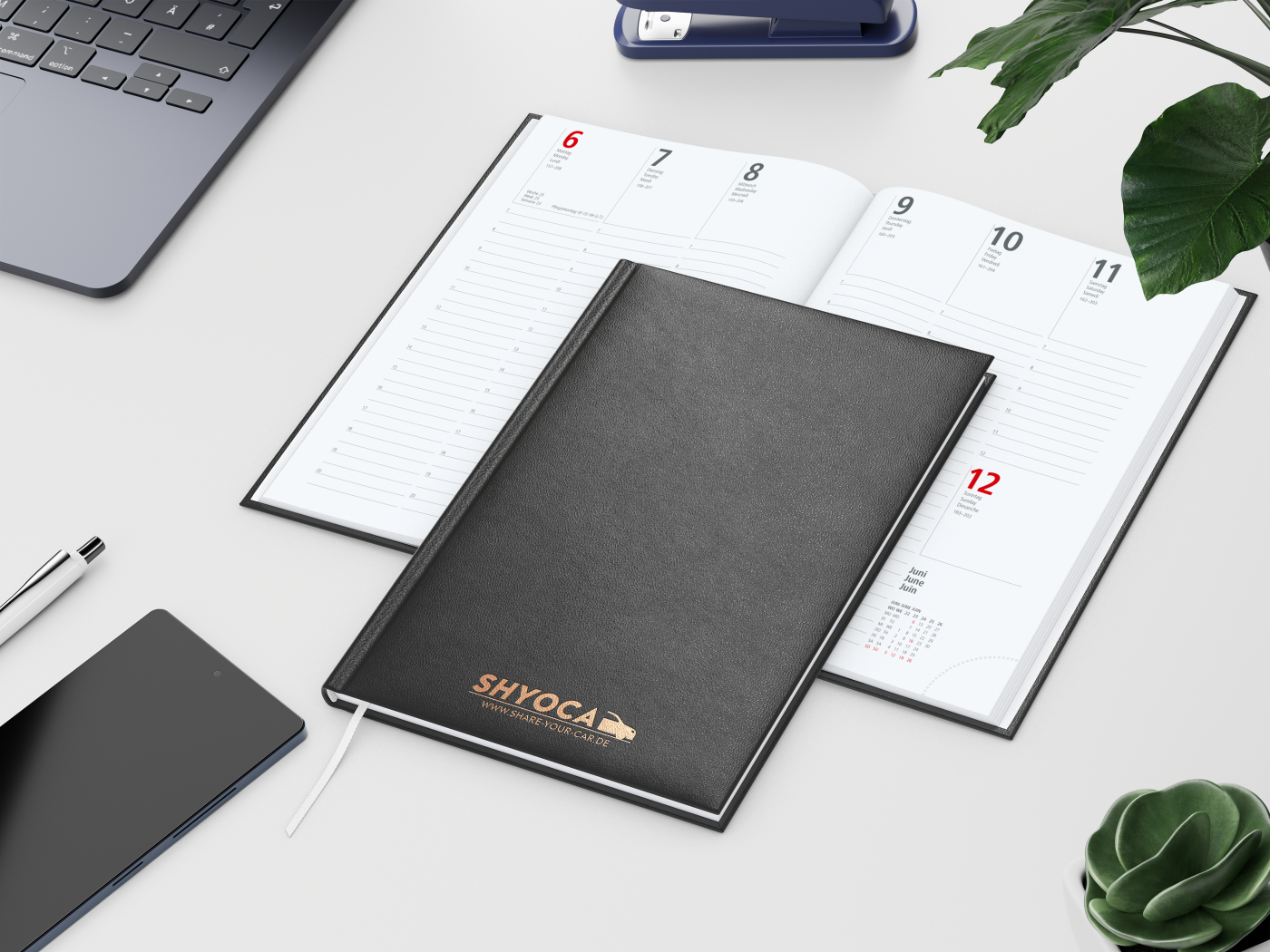 Wochenkalender Prestige A5 Kunstleder-Hardcover robust