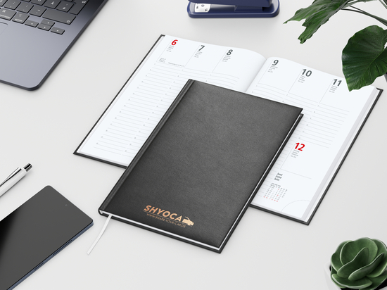 Wochenkalender Prestige A5 Kunstleder-Hardcover robust