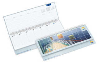 Tisch-Querkalender Master 1 Woche = 2 Seiten 8–21 Uhr