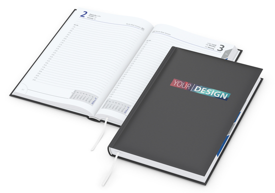 Buchkalender Manager Register Bestseller inkl. Siebdruck-Digital