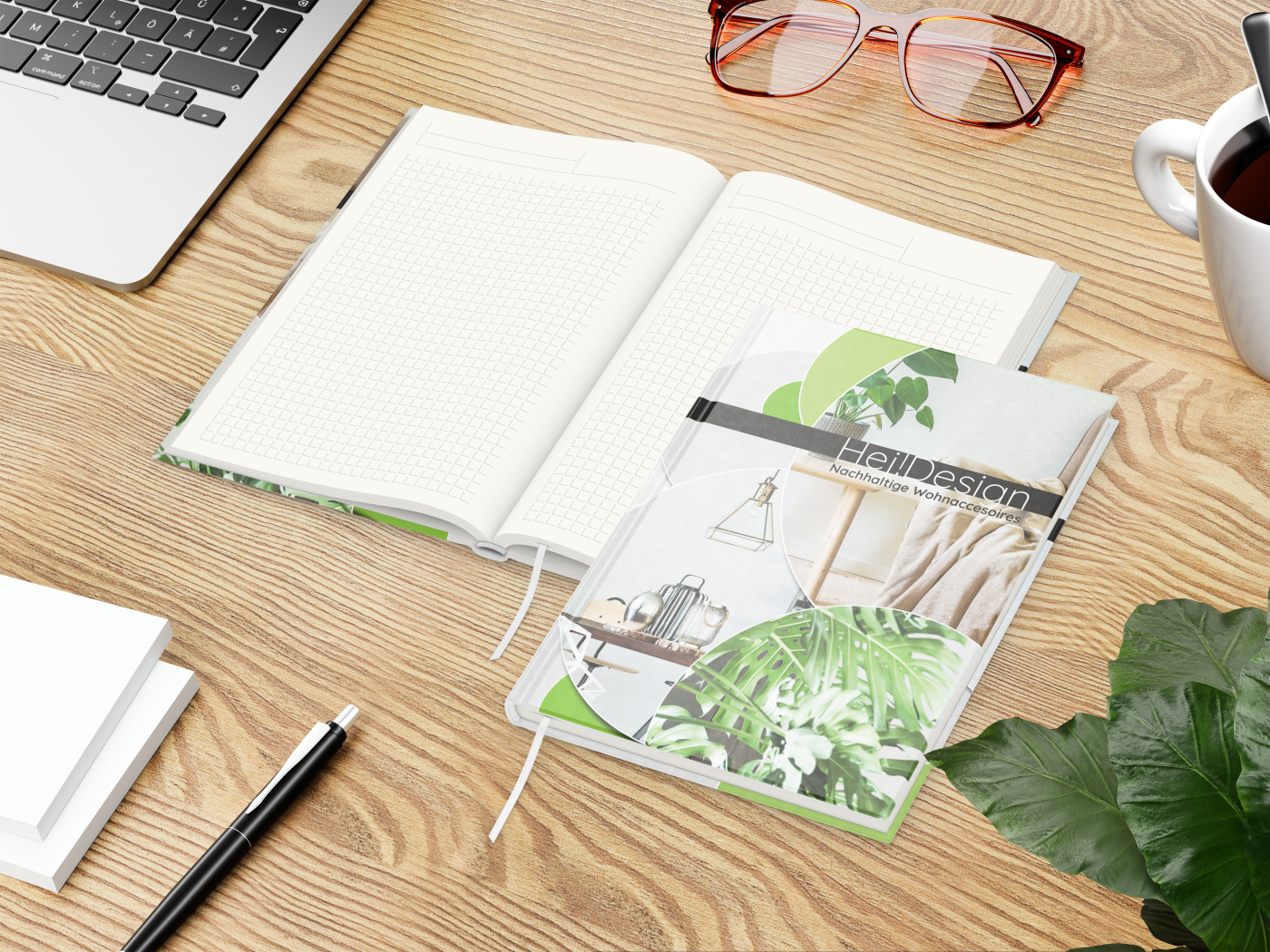 Notizbuch Note-Book A5 Cover-Star Recycling-Matt inkl. 4C-Druck