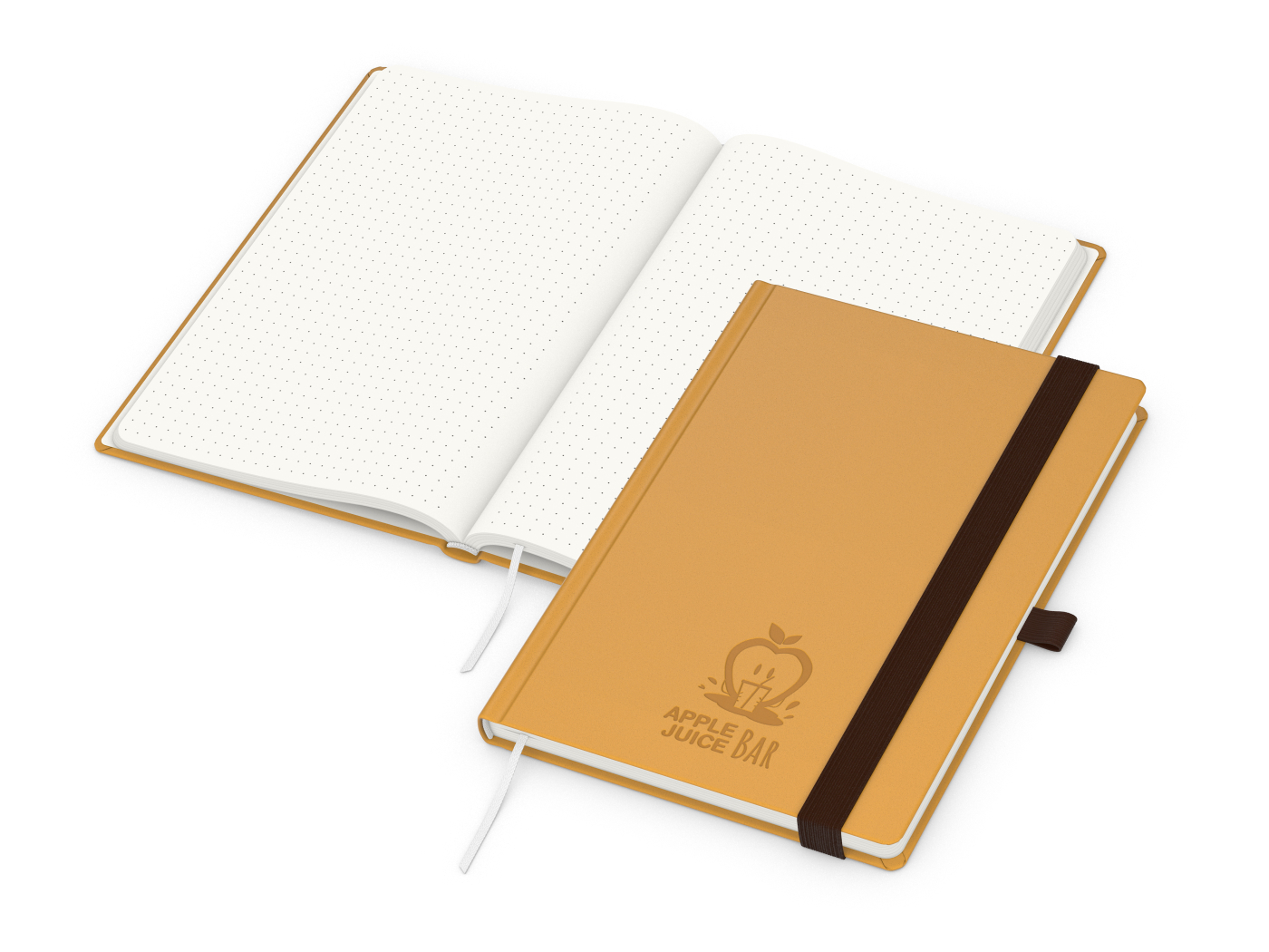 Notizbuch Organic-Book RECYCLING Apfelleder-Hardcover farbig A5