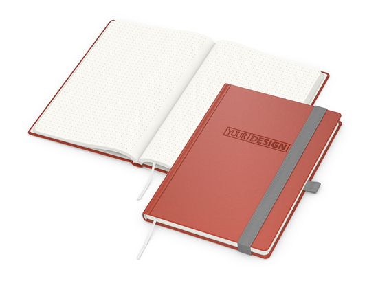 Notizbuch Organic-Book RECYCLING Apfelleder-Hardcover farbig A5