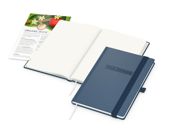 Notizbuch Organic-Book RECYCLING Apfelleder-Hardcover farbig A5