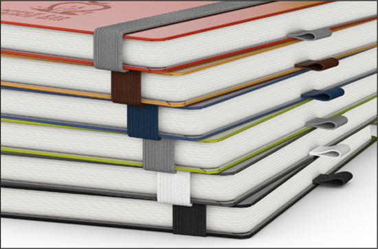 Notizbuch Organic-Book RECYCLING Apfelleder-Hardcover farbig A5