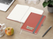 Notizbuch Organic-Book RECYCLING Apfelleder-Hardcover farbig A5, Lineatur Winkelkaro, Material-Infoblatt ja, Siebdruck-Digital inkl.